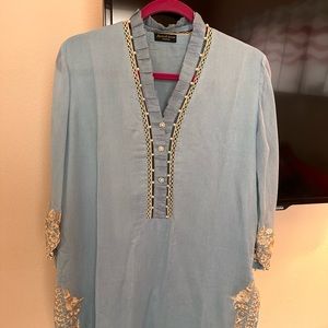 Agha Noor original Pakistani cotton net kurti